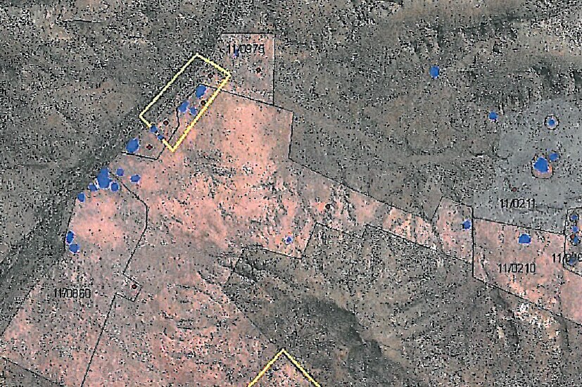 The Indigenous sites are marked in blue