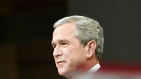 US President George W Bush played down suggestions the west had been "stingy" in its aid to poor countries. (File photo)