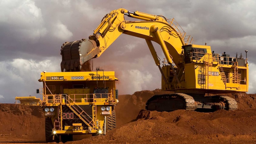 Trucks at West Angelas Mine in the WA Pilbara