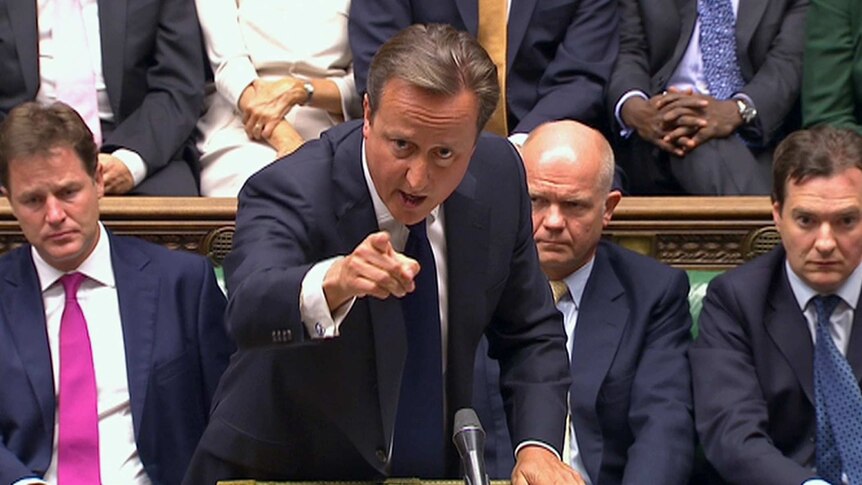 David Cameron addresses the UK parliament on Syria