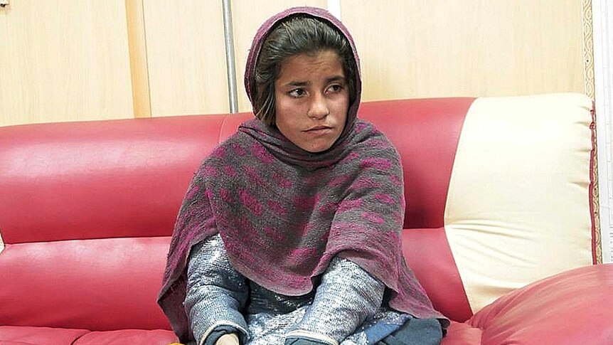 Girl allegedly about to be used as suicide bomber.