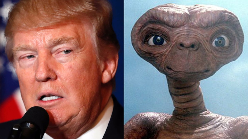 A composite image of US President Donald Trump and ET.