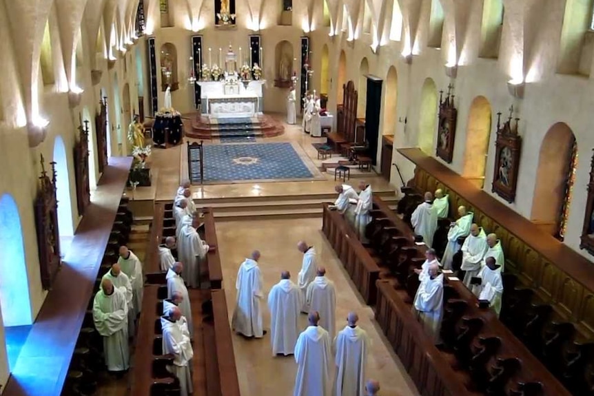 Benedictine religious ceremony.