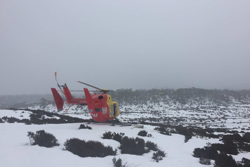 Westpac rescue helicopter grounded due to poor visibility.