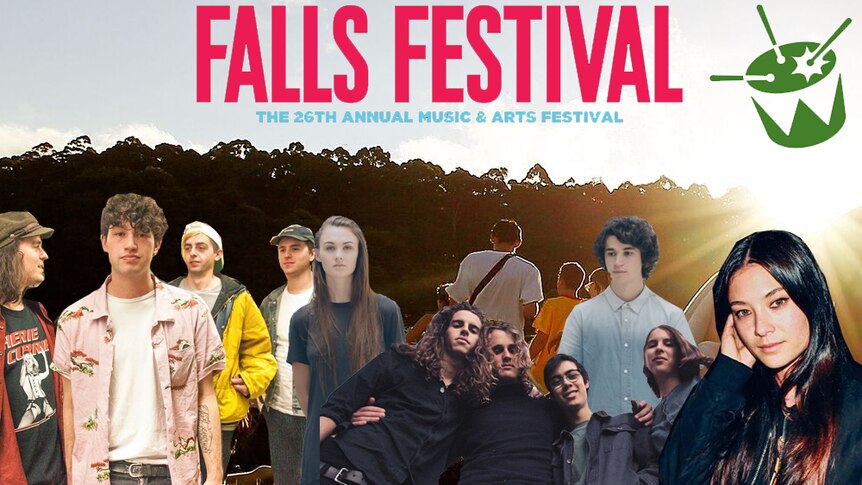 A collage of the Falls Festival 2018 Unearthed winners