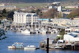 View of boats and buildings at Launceston Seaport Precinct in Tasmania