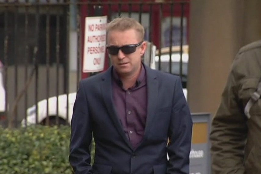 Witness Wayne Morris arriving to testify in court at the Amirah Droudis trial in Sydney.