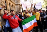 Indian students and supporters rally in Sydney