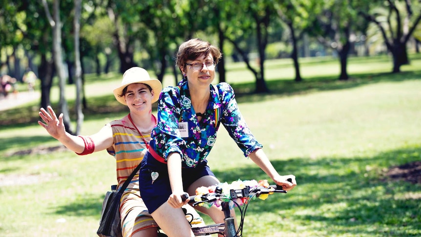 people on bicycles