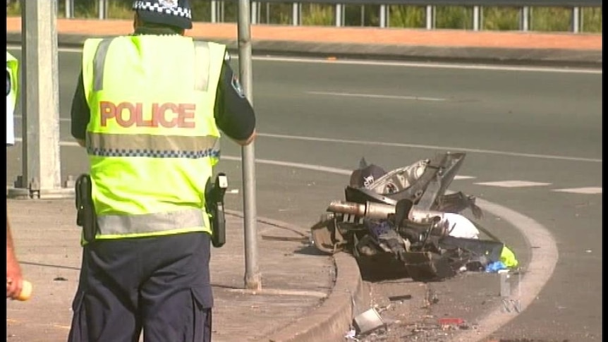 The girl was a passenger in a ute that collided with a car early Saturday morning.
