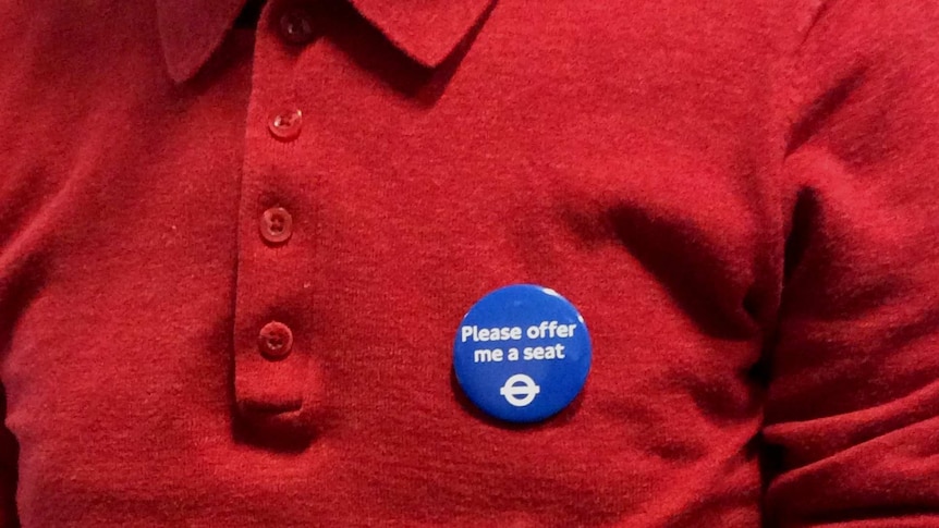 'Please offer me a seat' badge