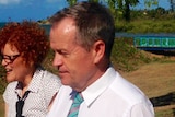 Federal Opposition Leader Bill Shorten stopped off in Townsville on Wednesday.