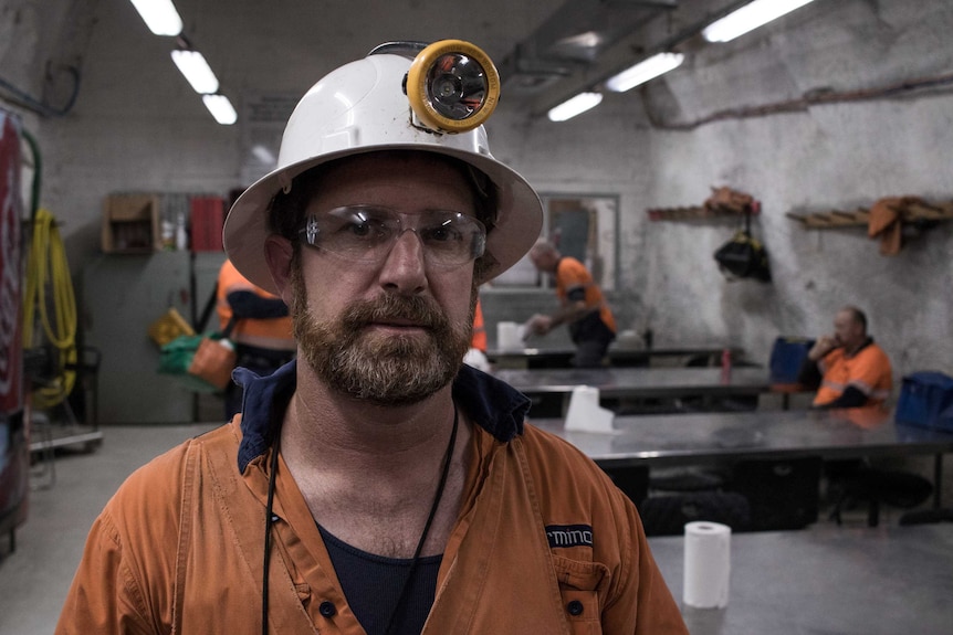 Damien Mclean Rosebery Mine worker.