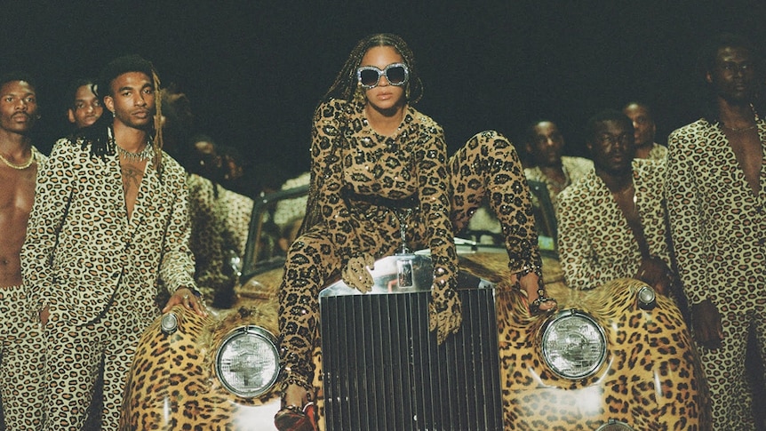 A 2020 promotional image for Beyonce's visual album Black Is King.