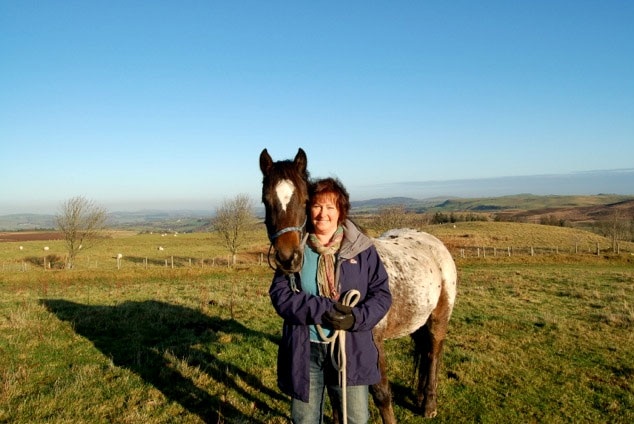 Guest Elaine Walker, in North Wales, with ‘August Serenity’, known as Rowan