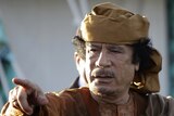 Former Libyan leader Moamar Gaddafi