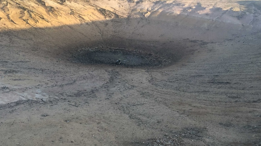 A dried up Dam at harrow in Victoria