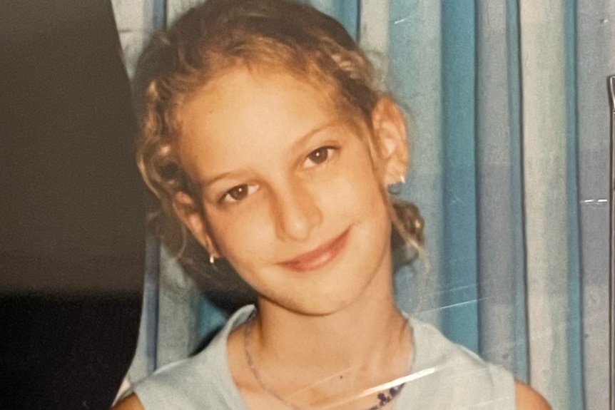 An older photograph of Shell Jakovic when she was a child 