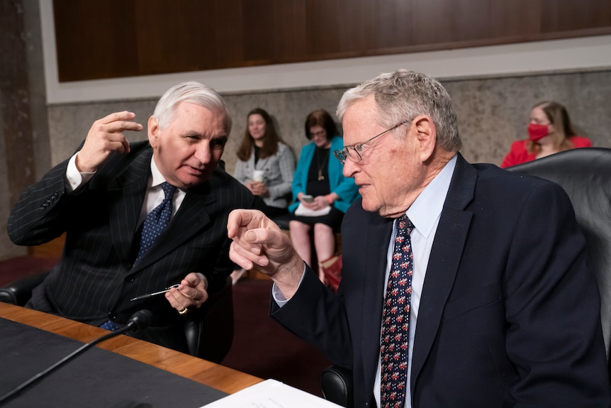 US lawmakers Jack Reed and Jim Inhofe