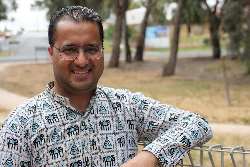 Abhishek Awasthi helped organise food relief for Bendigo's Muslim and Indonesian communities.