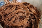 Copper wiring bundles into circles
