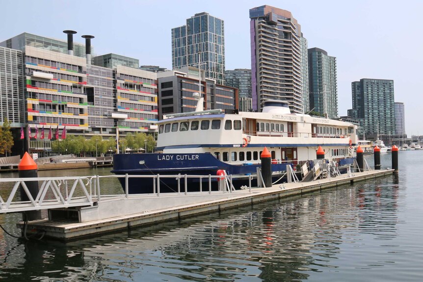 The Lady Cutler tour boat at Docklands.