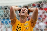 Robbie Kruse during the FIFA World Cup Socceroos vs Peru game