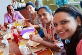 Nisanga Mayadunne (right) posted the photo featuring her mother, TV chef Shantha Mayadunne (back right).