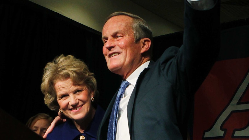 Todd Akin greets supporters after losing election bid