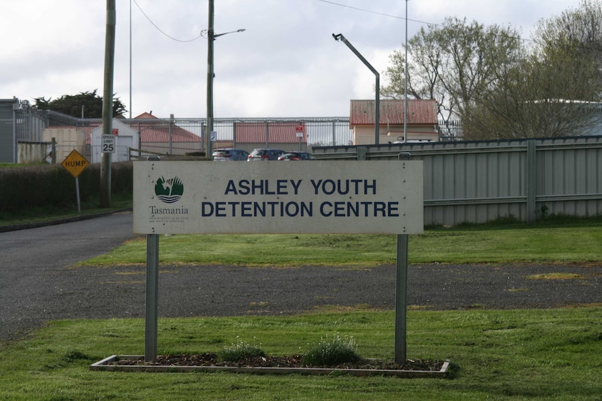 Ashley Youth Detention Centre sign.