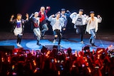 K-Pop stars dancing on stage