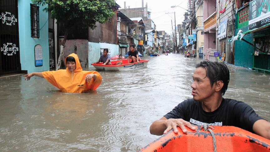 Philippines flooding as Tropical Storm Fung Wong hits