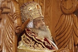 The body of Pope Shenouda III, the head of Egypt's Coptic Orthodox Church
