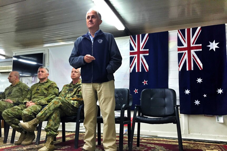 Prime Minister Malcolm Turnbull visits Iraq
