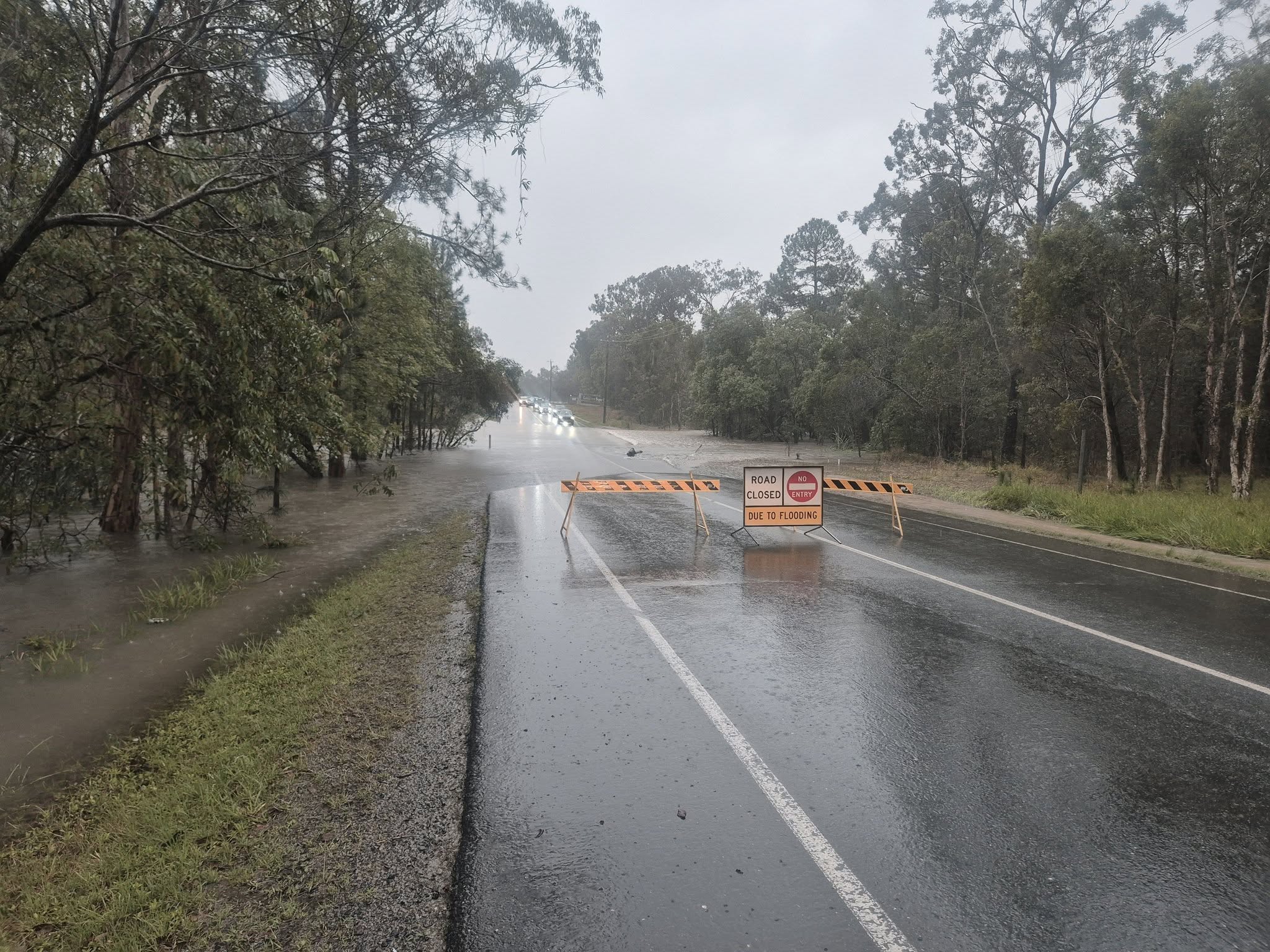 Live: Roads and schools closed as flash flooding hits south-east Queensland