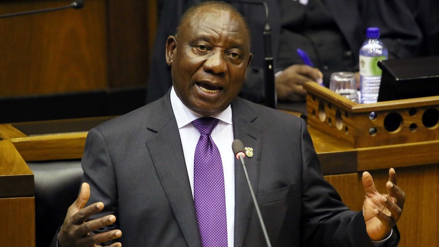 South African President Cyril Ramaphosa