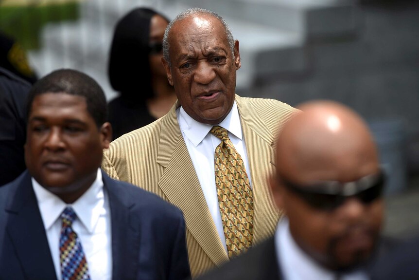 Actor and comedian Bill Cosby arriving at court