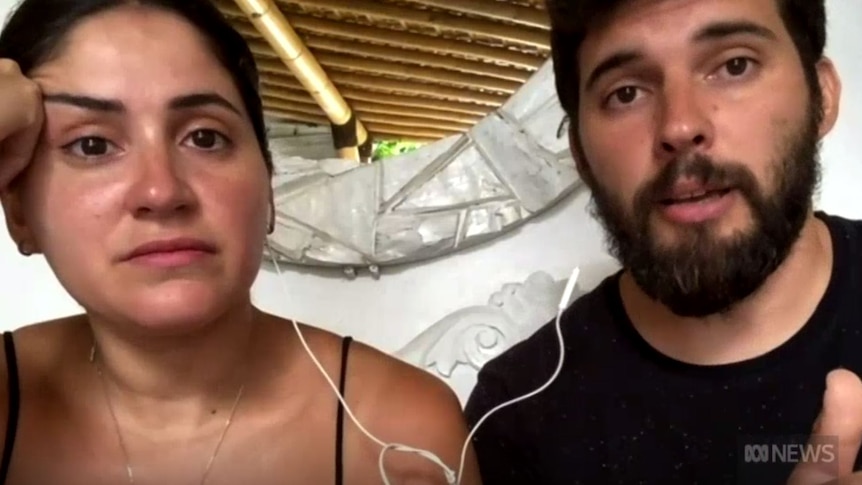 Melbourne couple, originally from Argentina, who were rescued from a sinking boat off Bali.