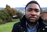 Isaiah Lahai fled Sierra Leone and lived in a refugee camp before arriving in Tasmania.