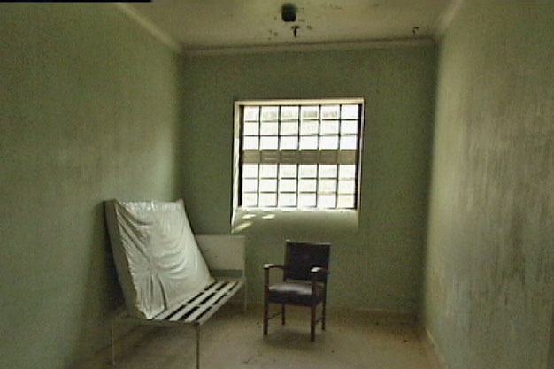 A room inside the former mental health facility near Hobart