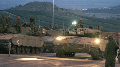 Reports say Israeli tanks have been deployed near two southern villages.