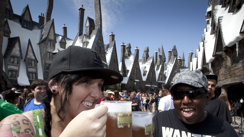 The grand opening of The Wizarding World of Harry Potter theme park