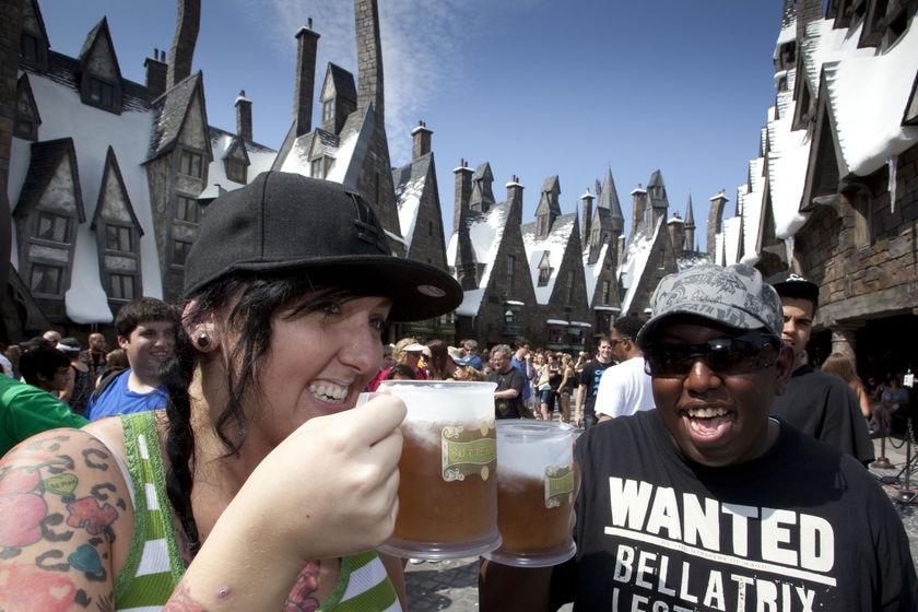 The grand opening of The Wizarding World of Harry Potter theme park