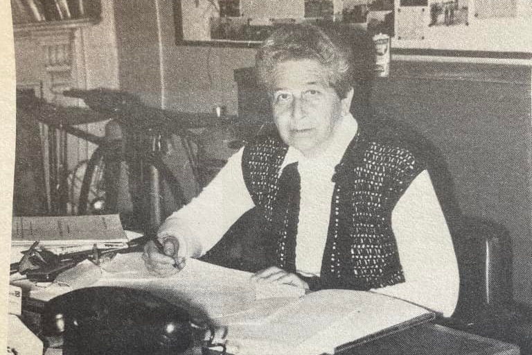 Woman sitting at a desk