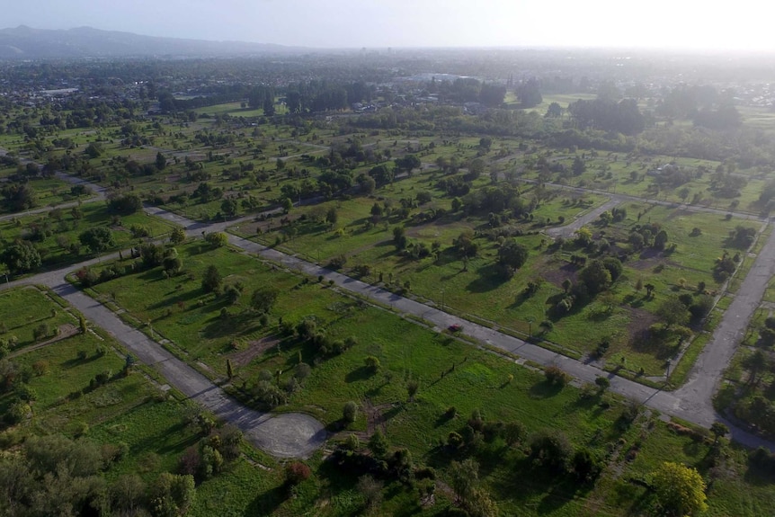 Abandoned land in Christchurch