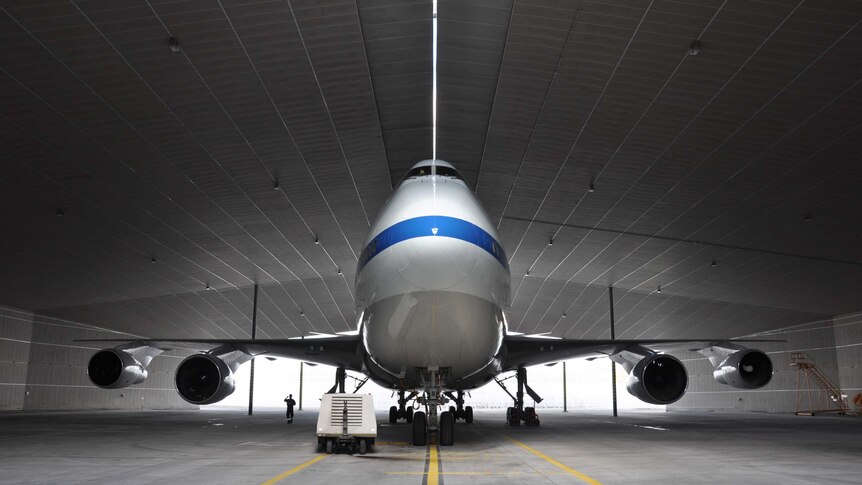 The SOFIA aircraft is a refurbished Pan Am jet