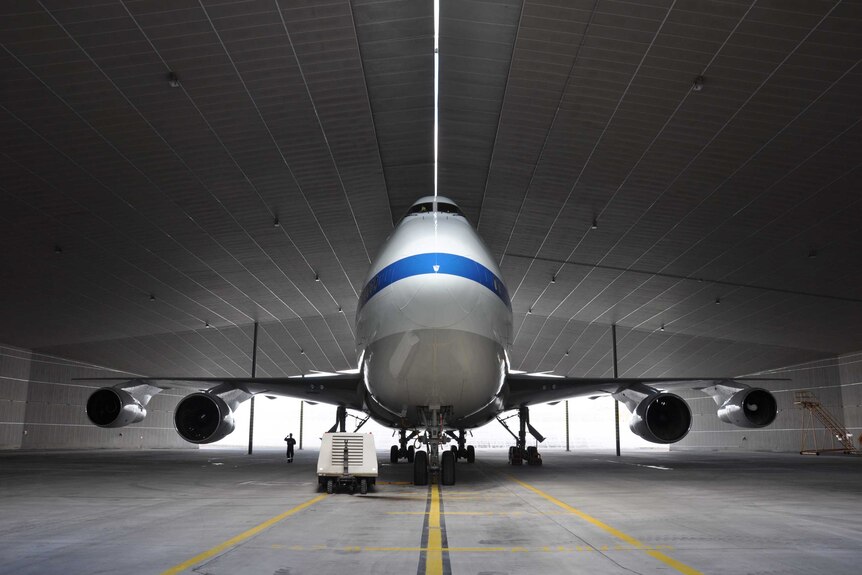 The SOFIA aircraft is a refurbished Pan Am jet