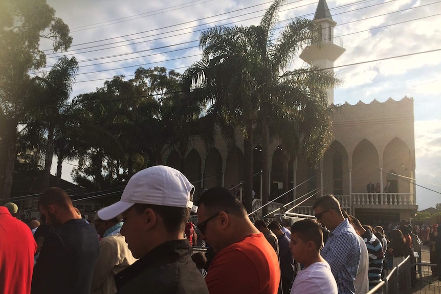 Thousands of people celebrate Eid at Lakemba Mosque in Sydney