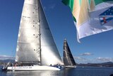 Ragamuffin 100 crosses the finish line of the Sydney to Hobart.
