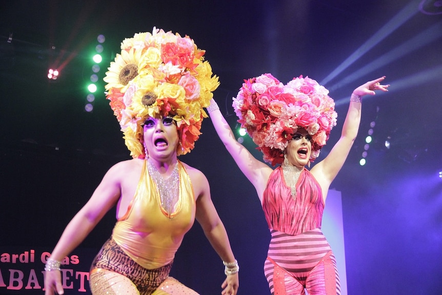 Drag Territory performing for Mardi Gras in Broome.